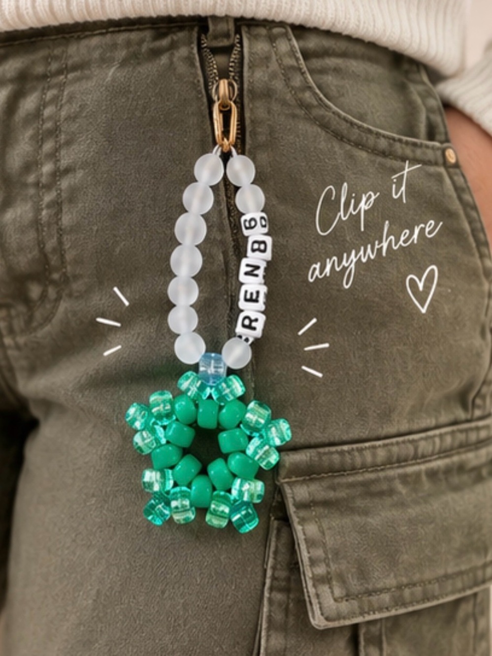Bloom Beaded Clip-On Charm